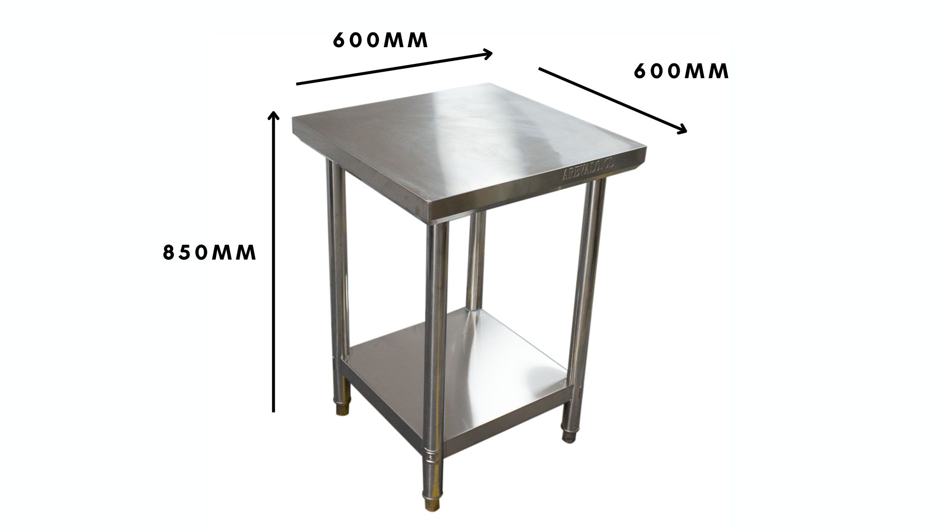 MESON CENTRAL 60 CM ACERO INOXIDABLE AREVALO - Imagen 2