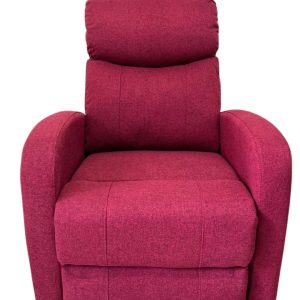 Sillón reclinable Bergere | Color Rojo rubí | Individual