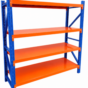 Rack Metálico 200 x 200 x 60 | Naranjo y Azul 800 kilos