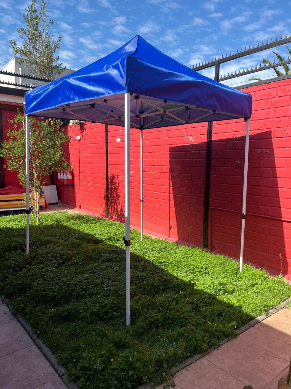 Toldo americano premium con filtro UV 2×2 | Azul - Imagen 6